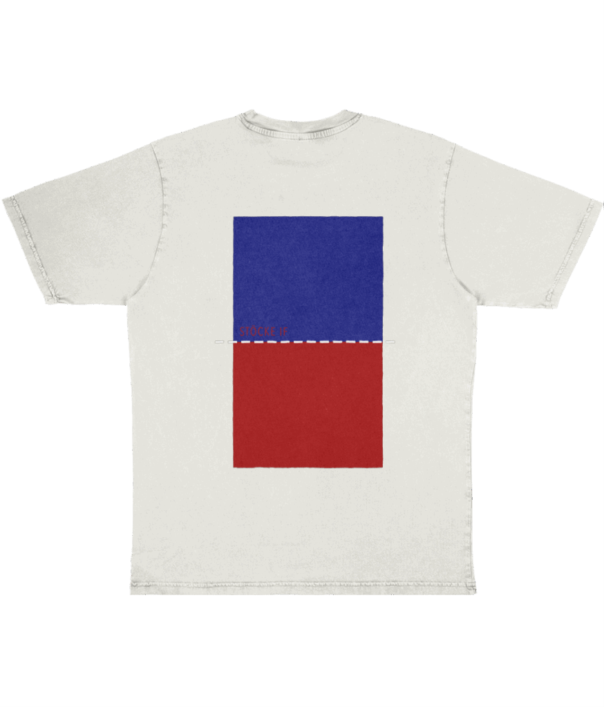 stone washed white back